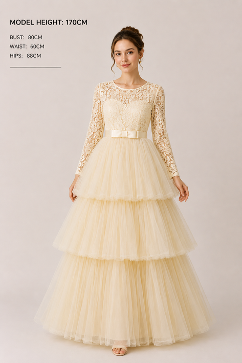 White, Cream & Gold Dresses