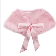 Royavelle Kids Luxury Faux Fur Shawl – Gold Princess Occasion Cape: 100cm, 110cm, 120cm, 130cm, 140cm & 150cm