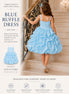 Royavelle Luxury Blue Ruffle Princess Dress (100cm, 110cm, 120cm, 130 & 140cm)
