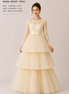 Buttercream Lace Princess Dress for Girls – Luxury Layered Tulle Occasion Gown